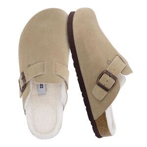 Open Box - CUSHIONAIRE -  Women's Hana Cork footbed clog with Genuine Leather